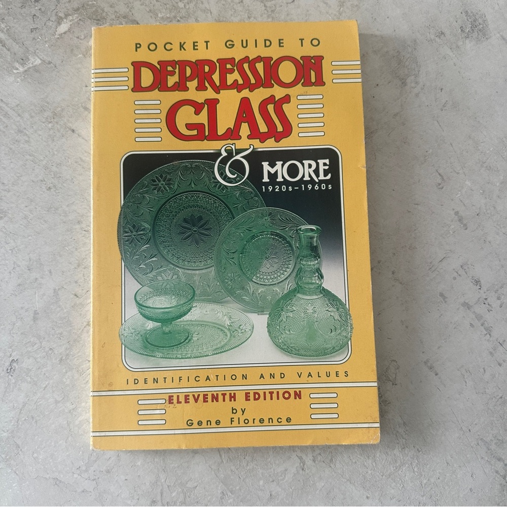Pocket Guide to Depression Glass & More Identification Paperback Collectors Book